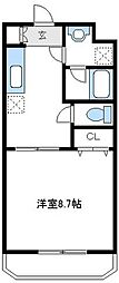スターヒルズ.M 1DKの間取図画像