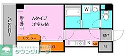 EIGHTY-EIGHTHino 1Kの間取図画像
