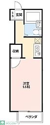 パティオ橋本 ワンルームの間取図画像