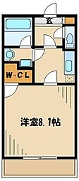 ルーナペルラ 1Kの間取図画像