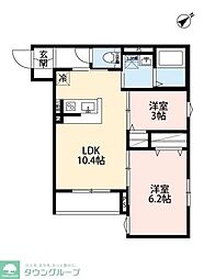 robot home 部IV 2LDKの間取図画像