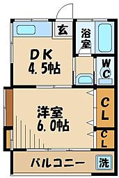 間取図画像 1K
