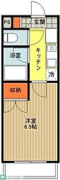 サンフェリカ八王子 1階1Kの間取り
