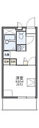 レオパレスＴＡＫＡＫＵＲＡ 3階1Kの間取り