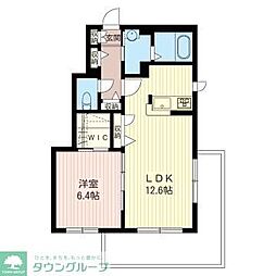 キアロ　ヴィータ 1階1LDKの間取り