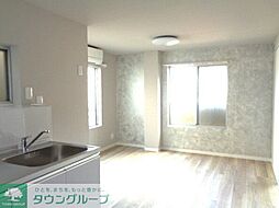 第2高木マンション 201 2階1LDKのリビング/ダイニング