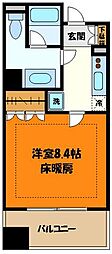 アクシア八王子ファーストレジデンスタワー 8階1Kの間取り