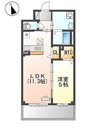 JR八高線 箱根ケ崎駅 バス11分 立川駐在所下車 徒歩14分の賃貸マンション 2階1LDKの間取り