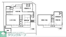 JR五日市線 東秋留駅 徒歩26分の賃貸一戸建て 4LDKの間取り