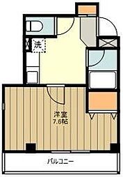 Ｋ×Ｋ（ケーバイケー） 3階1Kの間取り