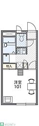 レオパレス北町 2階1Kの間取り