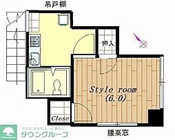 ハイツユーコー 1Kの間取図画像
