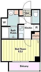 メインステージ立川 2階1Kの間取り