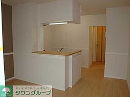 多摩都市モノレール 上北台駅 バス22分 横田トンネル前停下車 徒歩3分の賃貸アパート 1階1LDKのリビング/ダイニング