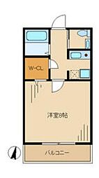 フォワード大塚 2階1Kの間取り