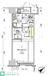 SHOKEN Residence八王子 6階1Kの間取り