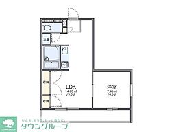 NSファミリア 1階1LDKの間取り