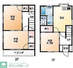 小澤コーポ 1階3DKの間取り