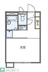 レオパレスデルニエＫII 1階1Kの間取り