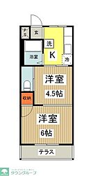 コーポホリトミ 1階2Kの間取り