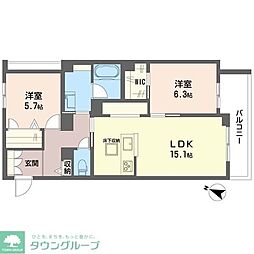 間取図画像 2LDK