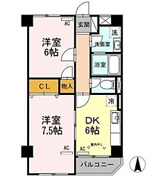間取図画像 2DK