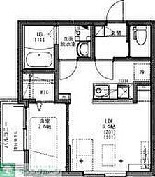 KEIAI RESIDENCE 西八王子III 1LDKの間取図画像