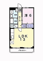 間取図画像 1LDK