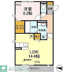 PARK　HILLS　MIYAKO　Ｇ 3階1LDKの間取り