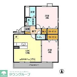 間取図画像 2LDK