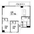白樺フラッツ4階14.8万円