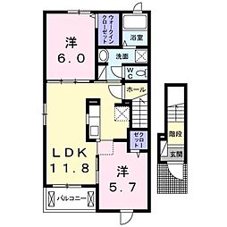 間取図画像 2LDK
