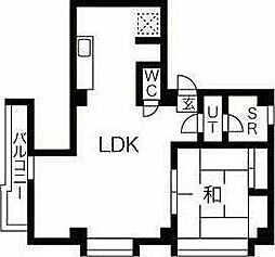 MKビル　稲毛区 2階1LDKの間取り