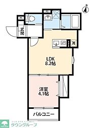 rh Chiba(アールエイチ チバ) 1階1LDKの間取り