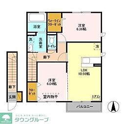 ソウソウ・ソンケン・リュウビ　ソンケン 2階2LDKの間取り