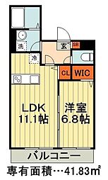 ＭａｙＡｚｕｒｌ登戸（メイアジュールノブト） 3階1LDKの間取り