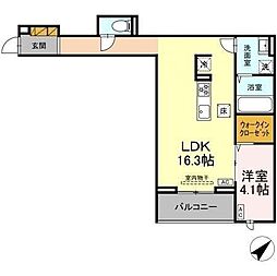 間取図画像 1LDK