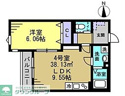 間取図画像 1LDK