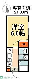 間取図画像 1K