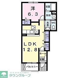 メリディオ 1LDKの間取図画像