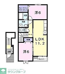 セイバリー4 2LDKの間取図画像