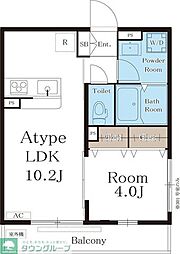 リブリ・SKYAroma 1LDKの間取図画像