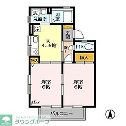 N.J.Court 2Kの間取図画像
