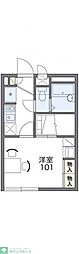 レオパレスモリエ 1Kの間取図画像