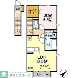 ルミエール 1LDKの間取図画像