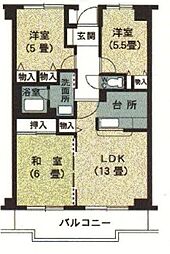 チェリーロードヒル瑞穂 3LDKの間取図画像