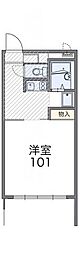 レオパレスライトハウス 1Kの間取図画像