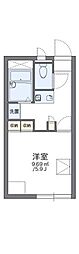 レオパレスグッドワン 1Kの間取図画像
