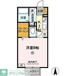 メゾンモナリエ 1Kの間取図画像