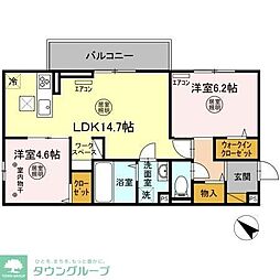 リゾナーレアクア 2LDKの間取図画像